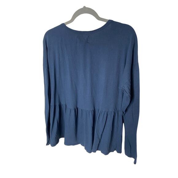 Anthropologie Saturday Sunday Peplum Top Babydoll Peasant Cottagecore Boho L - Picture 6 of 7